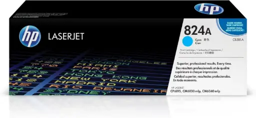 [CB381A] HP 824A Cyan Original Toner CB381A