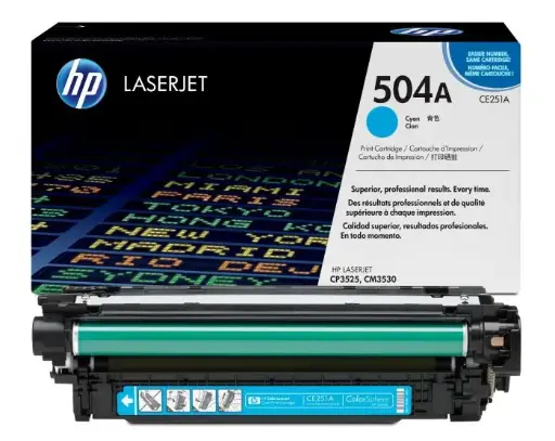 [CE251A] HP 504A Cyan Original Toner CE251A 