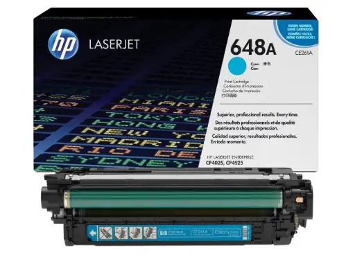 [CE261A] HP 648A Cyan Original Toner CE261A