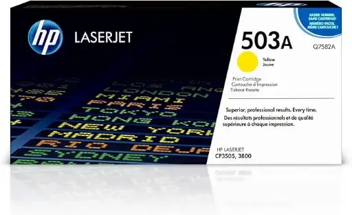 [Q7582A] HP 503A Yellow Original Laser Toner – Q7582A