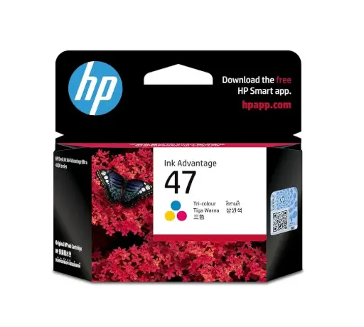 [47Color] HP 47 Tri-color Original Ink 6ZD61AE 