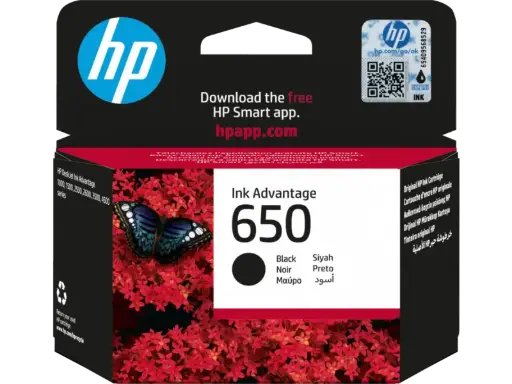 [650Black] HP 650 Black Original Ink CZ101AK  