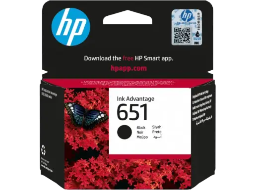 [651Black] HP 651 Black Original Ink Advantage C2P10AE  