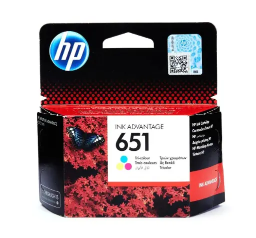 [651Color] HP 651 Tri-color Original Ink Advantage C2P11AE  
