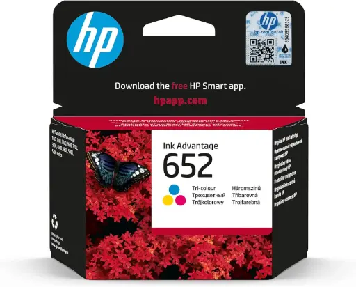 [652Color] HP 652 Tri-color Original Ink F6V24AE 