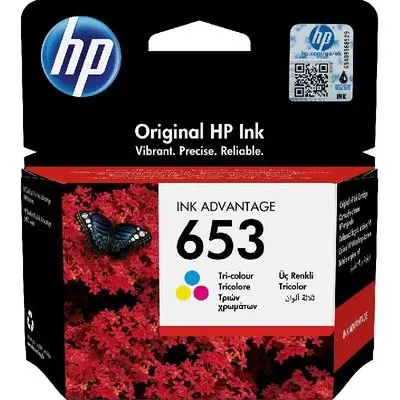 [653Color] HP 653 Tri-color Original Ink 3YM74AE  