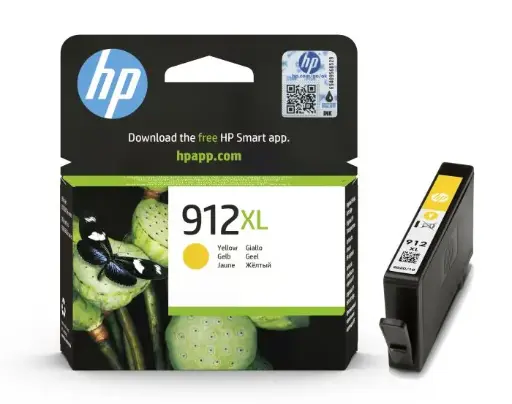 [912XLYellow] HP 912XL HY Yellow Original Ink 3YL83AE 