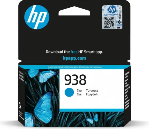 [938Cyan] HP 938 Cyan Original Ink Cartridge 4S6X5PE 
