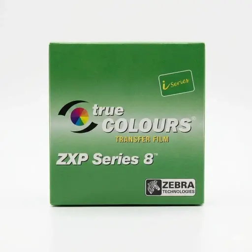 [Zebra Ribbon 1250 Images] فيلم نقل زيبرا شفاف True Colors I Series – متوافق مع ZXP Series 8 (1250 طباعة) - 800012-601