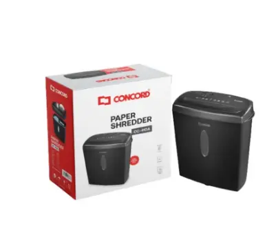 [Concord Paper Shredder CC-410A] فرامه ورق كونكورد CC410A – سعة تقطيع 10 أوراق، سعة سلة 15 لتر