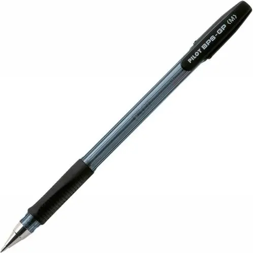 [Pilot BP-1RT-M-L 1.0 Black Pen] Pilot BP-1RT-M-L 1.0 Black Pen 12/Box