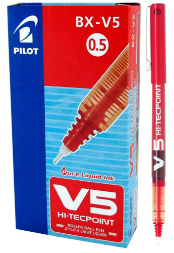 [Pilot V5 Red Pen] قلم بايلوت V5 أحمر (P0184)