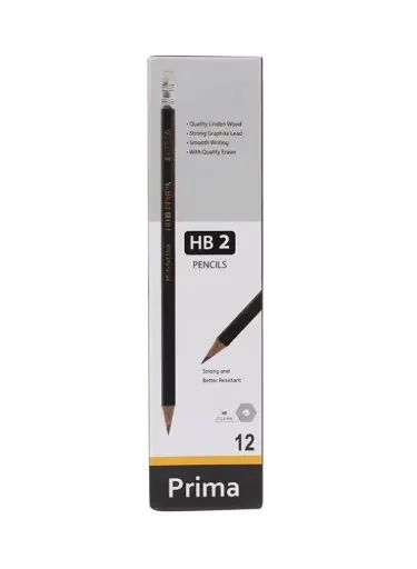 [PR-62-8011] Prima Lead Pencil Black HB2 – Box of 12 (PR-62-8011)