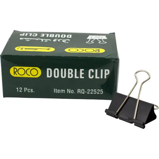 [RQ-22525 Clip Foldback 2"] Roco Double Clip 2" – 12 Pcs – Code: RQ-22525