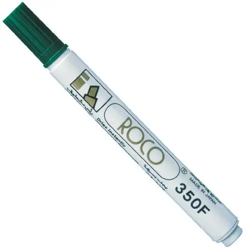 [RQ-29024 Roco F350 Marker-Gree] قلم ماركر روكو F350 رأس مشطوف أخضر (1–4 مم) – الكود: RQ-29024