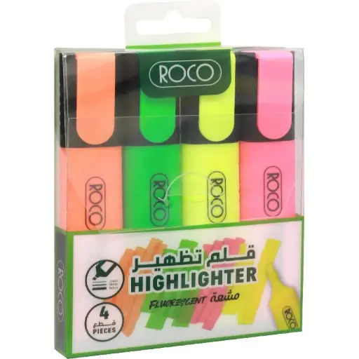 [RQ-290510ST4] Roco Highlighter 4pcs Set – RQ-290510ST4