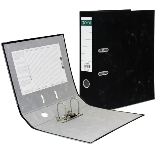 [RQ-29327 File Black 7.5CM] ملف روكو أسود عرض 7.5 سم 