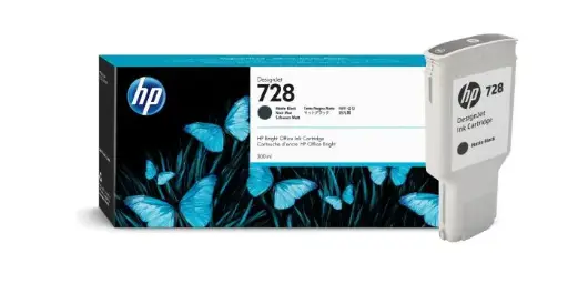 [728 Matte Black] HP 728 Matte Black Plotter Ink T730/T830 300ML