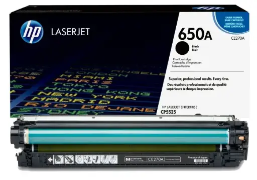 [CE270A] HP 650A Black Original Toner CE270A 