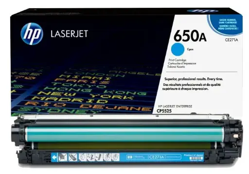 [CE271A] HP 650A Cyan Original Toner CE271A