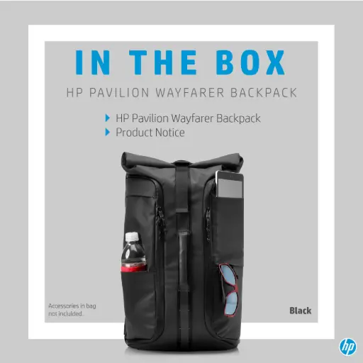 [HP Backpack] HP Backpack Black 5EE95AA