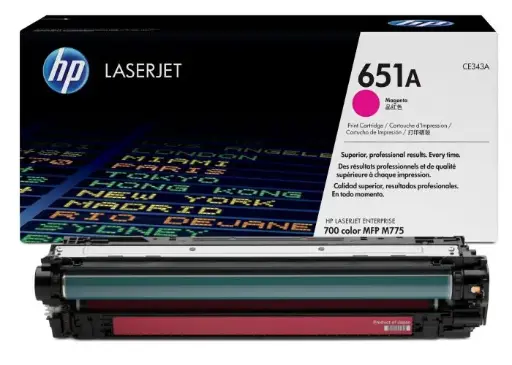 [CE343A Magenta] HP 651A Magenta Original Toner CE343A 