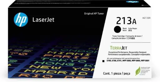 [W2130A] HP 213A Black Original  Toner W2130A