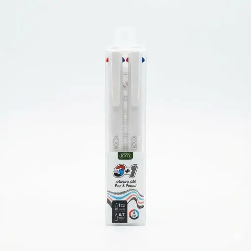 [RQ-28302WHT2] قلم روكو دراي + رصاص 3+1 مم – الكود: RQ-28302WHT2