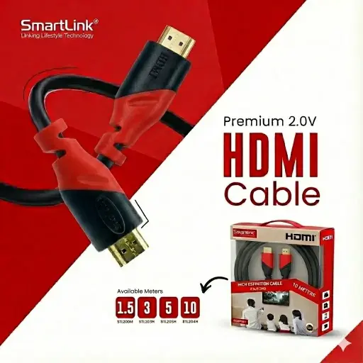 [SL2010MH] كيبل HDMI سمارت لينك بطول 10 أمتار – لنقل الصوت والصورة بجودة عالية