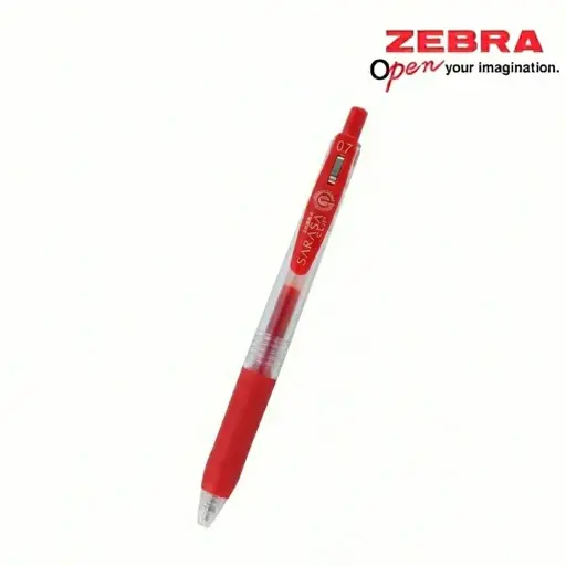 Zebra Sarasa Clip Gel Pen 0.7mm – Red