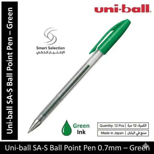 [uniball sas-green] Uniball SA-S Ball Point Pen 0.7mm Green
