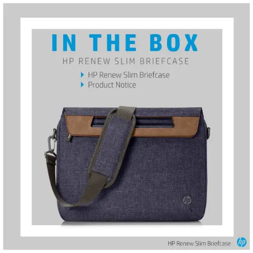 HP Renew 14" Navy Briefcase – Model 1A215AA