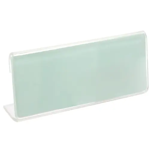 Deflecto Clear Acrylic Name Plate Holder 3.7" × 1.5" -376259