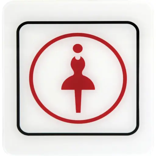 Deflecto Self-Adhesive Women Sign -309202