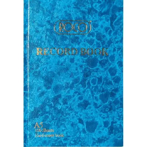 ROCO Record Book 200 Pages (100 Sheets) A5 Size 16.00 × 22.00 cm - 23535BLE