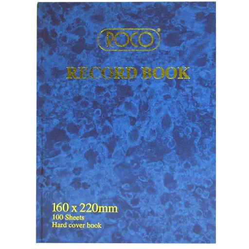 ROCO Record Book 200 Pages (100 Sheets) 16.00 × 22.00 cm - 23515BLE