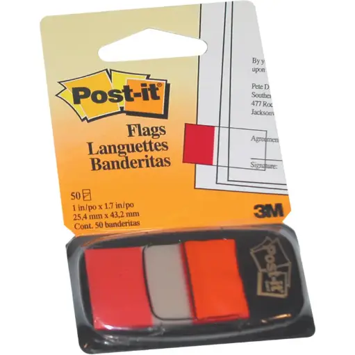 3M Post-it Page Marker Flags Orange - 6804