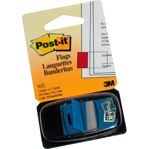 3M Post-it Page Marker Flags Blue - 6802