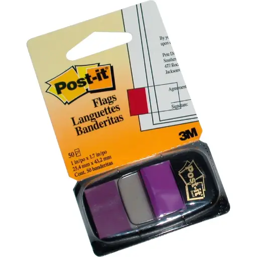 3M Post-it Page Marker Flags Purple - 6808