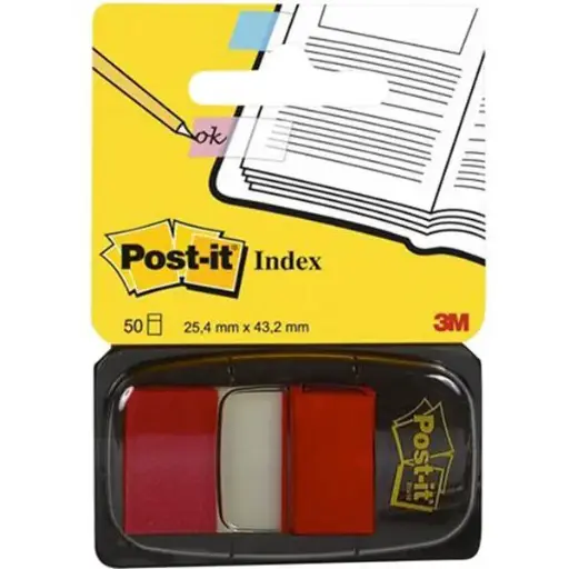 3M Post-it Page Marker Flags Red - 6801