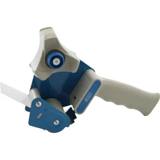 ROCO Carton Sealing Tape Dispenser 3.00 Inch White/Blue (614H)