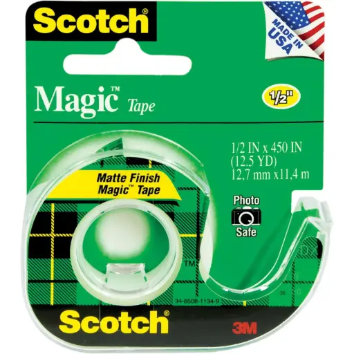 3M Scotch 104 Magic Transparent Tape 12.7mm × 11.4m – 50899