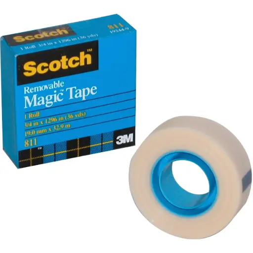 شطرطون شفاف قابل للإزالة 3M سكوتش  (Renewable Magic Tape) – 50915